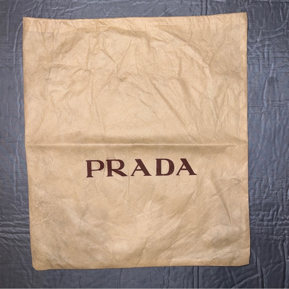 Prada Drawstring Dust Bag 🛍 Measurements: H 17” x L 15"